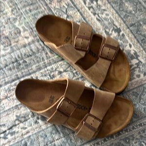 Birkenstock Tan Sandals Comfortable Versatile Design